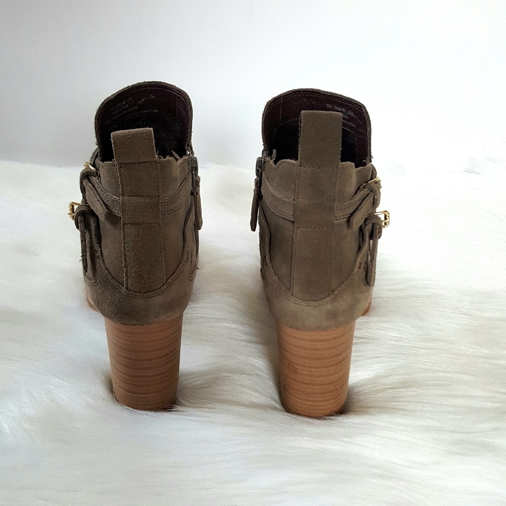 FINAL Cole Haan Ankle Linnie Bootie Morel Suede - Picture 4 of 8